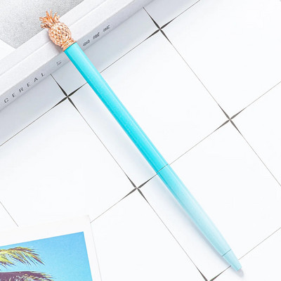 1 tk Metallist ananassist pastapliiats Candy Värv Huvitav pastapliiats kirjatarbed