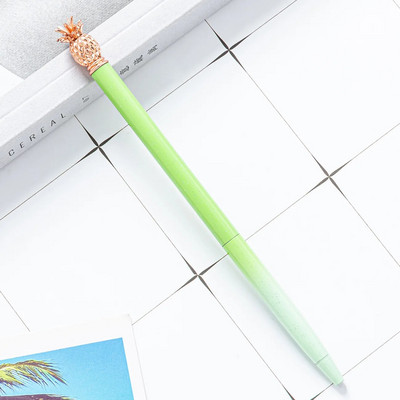 1 tk Metallist ananassist pastapliiats Candy Värv Huvitav pastapliiats kirjatarbed