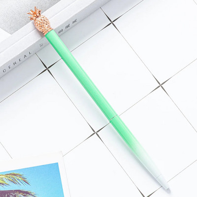 1 tk Metallist ananassist pastapliiats Candy Värv Huvitav pastapliiats kirjatarbed