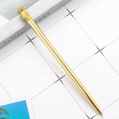 1 tk Metallist ananassist pastapliiats Candy Värv Huvitav pastapliiats kirjatarbed