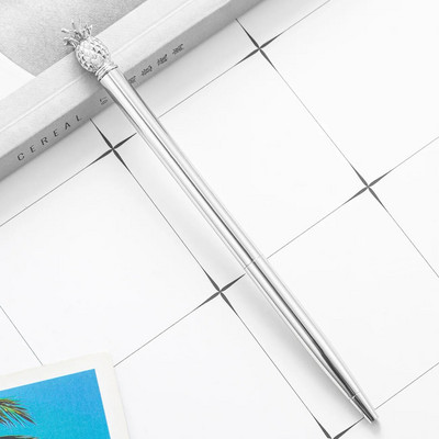 1 tk Metallist ananassist pastapliiats Candy Värv Huvitav pastapliiats kirjatarbed