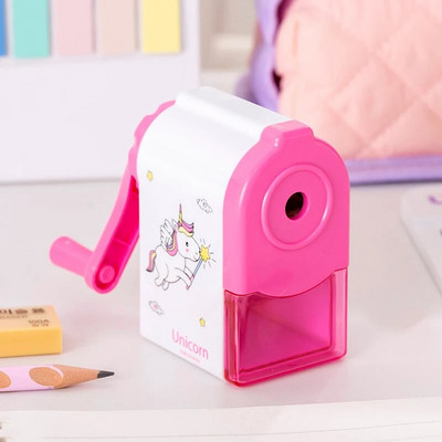 Käsivändaga armas delfiinide mehaaniline teritaja pliiatsi jaoks koolitarvete jaoks. Loomingulised kirjatarbed tagasi lapse kooli