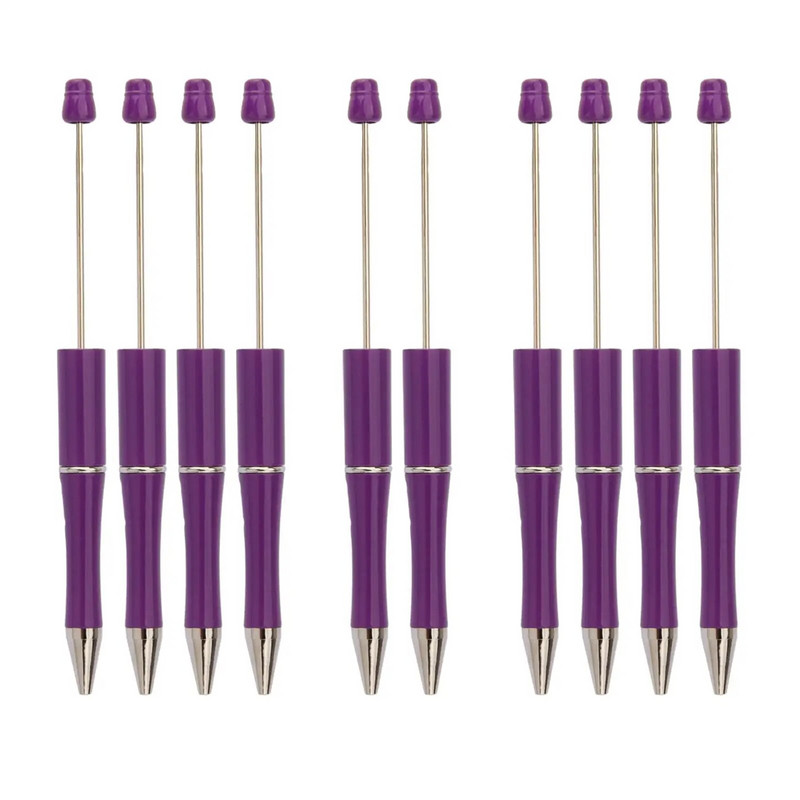 10 Pieces Beaded Pens DIY Crafting Pens for DIY Pen Kits Gift Supplies School