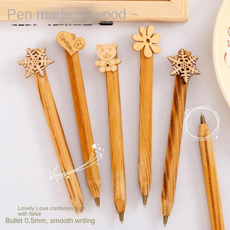 4PCS 0,5mm Μαύρο κλαδί Craft στυλό μοντελοποίησης κούτσουρο ρετρό φοιτητικό χαρτικό