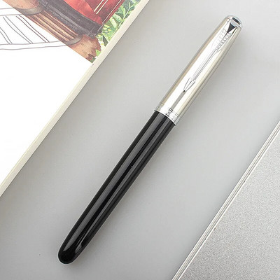 Jinhao 86 Classic Retro tintes pildspalva ar līdzsvarotu svaru sudraba bultiņu klipsis īpaši smalks uzgalis biroja skolas ikdienas rakstīšanas tintes pildspalvas