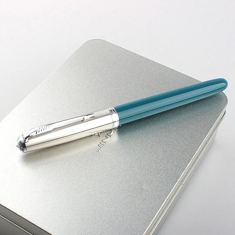 Jinhao 86 Classic Retro tintes pildspalva ar līdzsvarotu svaru sudraba bultiņu klipsis īpaši smalks uzgalis biroja skolas ikdienas rakstīšanas tintes pildspalvas