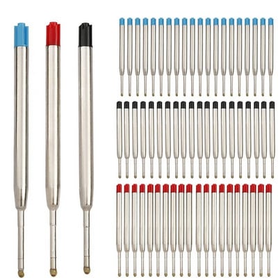 5/10/20 бр. L: 3,9 инча пълнители за химикалки за химикалки Parker със средна точка сини червени черни мастилени пръчки за писане на канцеларски материали