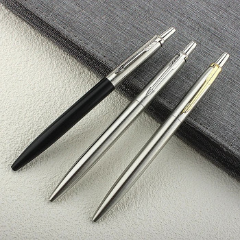 9 цвята метални химикалки Автоматична химикалка G2 RefillBlue Ink за училищни офис канцеларски материали Писане 0,7 mm