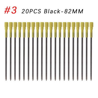 10/20Pcs Στυλό Ανταλλακτικό Διαφορετικό Μεταλλικό Στυλό Ανταλλακτικά Γραφείου Σχολικό Στυλό δώρων Επιλέξτε Μπλε Μαύρο Ανταλλακτικά Στυλό Εκπτώσεις