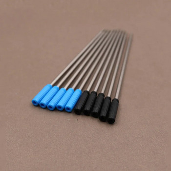 10 τμχ/παρτίδα Περιστρεφόμενο μεταλλικό στυλό Refill Special Ballpoint Pen Refill Rod Cartridge Core Ink Recharge Black Blue Ink 11,6cm