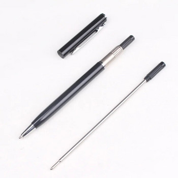 10 τμχ/παρτίδα Περιστρεφόμενο μεταλλικό στυλό Refill Special Ballpoint Pen Refill Rod Cartridge Core Ink Recharge Black Blue Ink 11,6cm