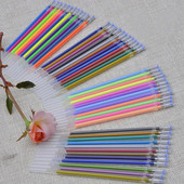 12 tk/komplekt Office Shool geelpliiatsi täitevarras Magic Pen täitetarvikud 0,5 mm akvarell geelpliiatsi täitmine tindiga Kirjutamisvahendid