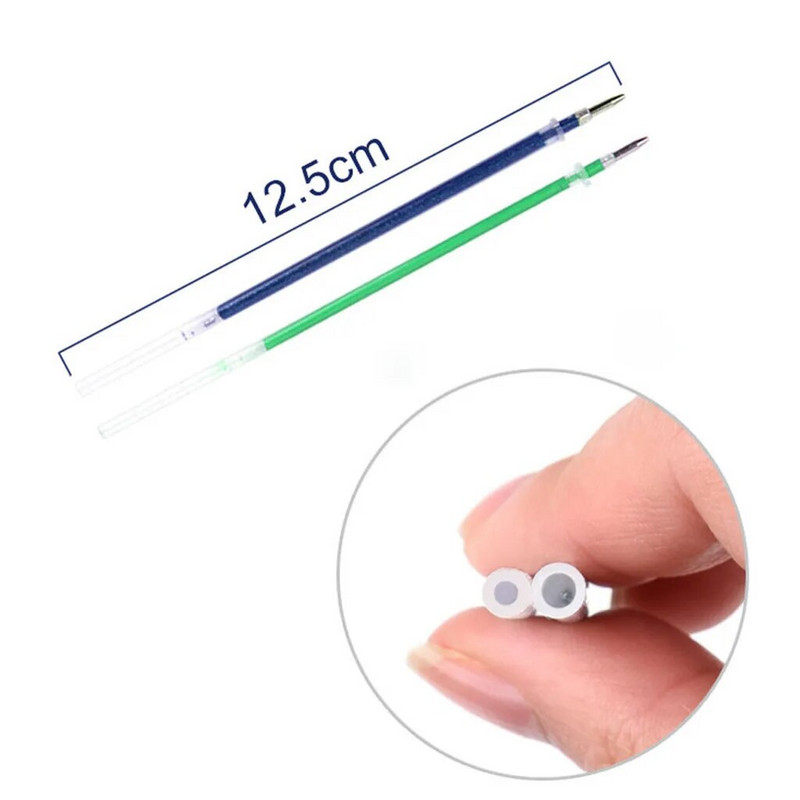 12 tk/komplekt Office Shool geelpliiatsi täitevarras Magic Pen täitetarvikud 0,5 mm akvarell geelpliiatsi täitmine tindiga Kirjutamisvahendid