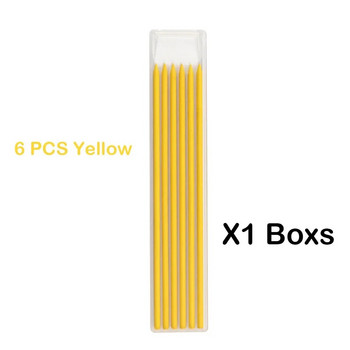 6/12 PCS Пълнеж за олово за дърводелски моливи 2,8 mm Пълни механични моливи за дърводелци Резервни пълнители за ученически пособия Стационарни