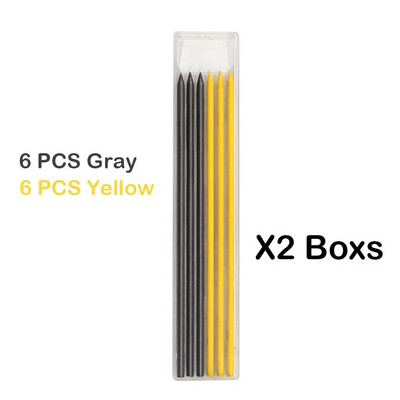 6/12 gab. Galdnieku zīmuļu uzpildes 2,8 mm cietas mehāniskās galdnieku zīmuļu uzpildes nomaiņa skolas piederumi stacionārie piederumi