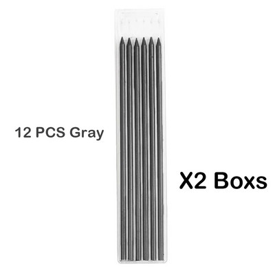 6/12 gab. Galdnieku zīmuļu uzpildes 2,8 mm cietas mehāniskās galdnieku zīmuļu uzpildes nomaiņa skolas piederumi stacionārie piederumi