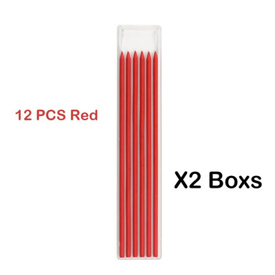 6/12 gab. Galdnieku zīmuļu uzpildes 2,8 mm cietas mehāniskās galdnieku zīmuļu uzpildes nomaiņa skolas piederumi stacionārie piederumi