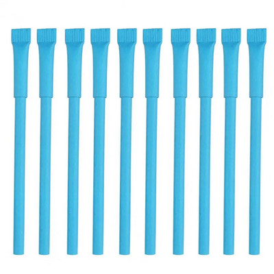 10 gab. Laba rakstīšanas pildspalva Ērts satvēriens papīra caurule Pildspalva pārstrādāta dažādu krāsu videi draudzīga reklāmas pildspalva smalks gals