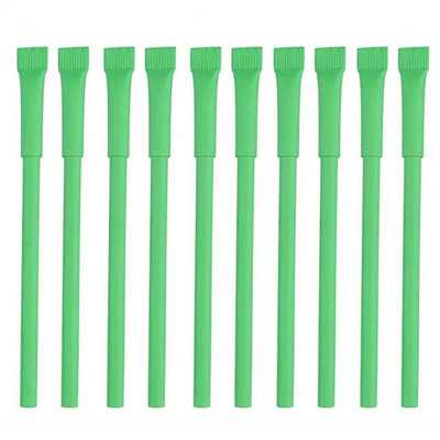 10 gab. Laba rakstīšanas pildspalva Ērts satvēriens papīra caurule Pildspalva pārstrādāta dažādu krāsu videi draudzīga reklāmas pildspalva smalks gals