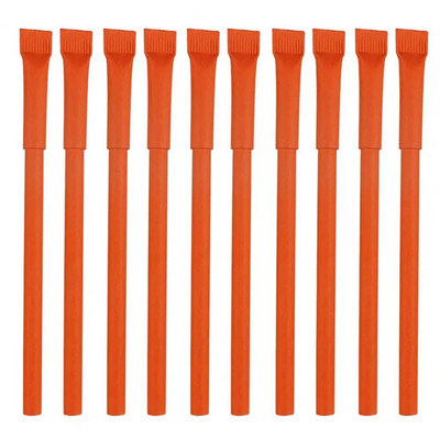 10 gab. Laba rakstīšanas pildspalva Ērts satvēriens papīra caurule Pildspalva pārstrādāta dažādu krāsu videi draudzīga reklāmas pildspalva smalks gals