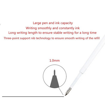 30 τμχ/Σετ στυλό με μαρκαδόρο Refill Blue Black Ink 1,0mm European Standard G2 Ράβδος επαναπλήρωσης στυλό για εξαρτήματα γραφής στυλό