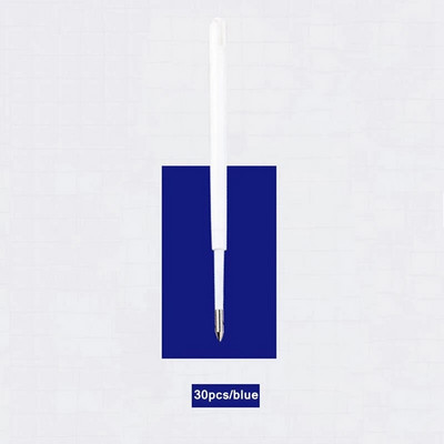 30 vnt / nustatytas Tušinukų pildymas Mėlynas juodas Rašalas 1,0 mm Europos standarto G2 Tušinukų užpildymo strypas, skirtas rašiklių rašymo dalims