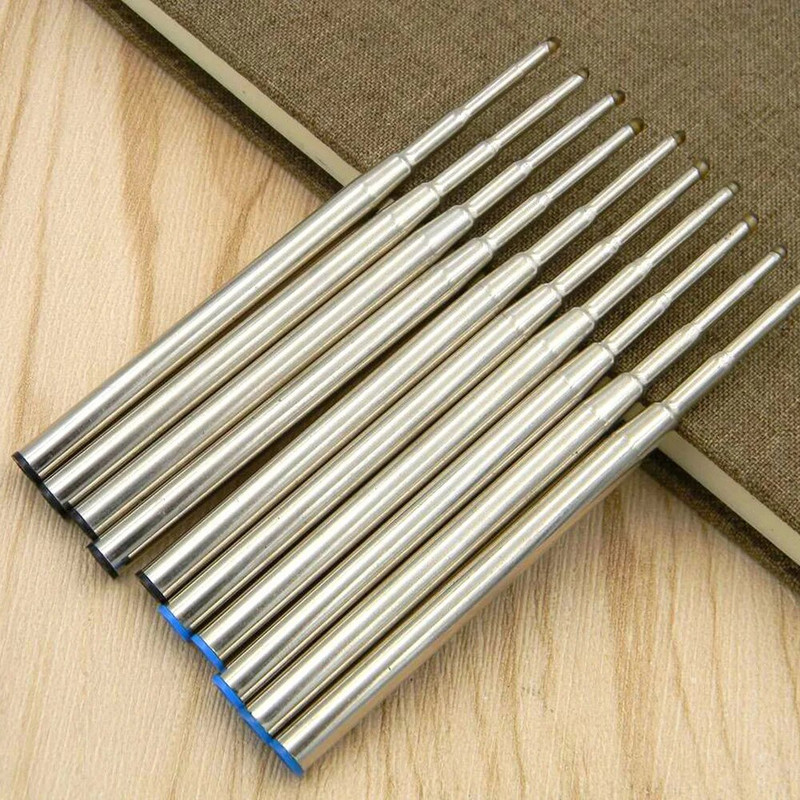 Kvaliteetne bränd 5 tk Sinine metall 5 tk Must 0,5 mm kontori pastapliiats Täiteb signatuuri Kirjatarbed Tindi täitmine