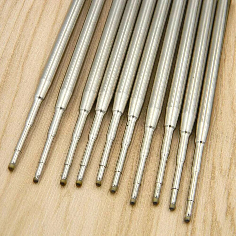 Kvaliteetne bränd 5 tk Sinine metall 5 tk Must 0,5 mm kontori pastapliiats Täiteb signatuuri Kirjatarbed Tindi täitmine