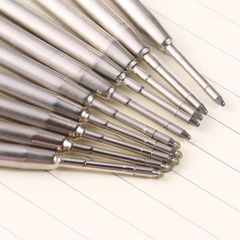 10 бр. 9,9 см сменяеми пълнители за метални химикалки 1,0 мм специални офисни бизнес пълнители за химикалки за писане на канцеларски материали