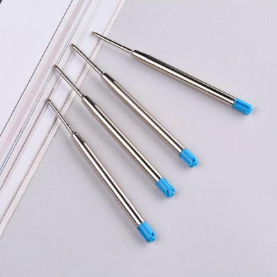 10 gab. 9,9 cm nomaināmi metāla pildspalvu pildspalvas 1,0 mm speciāli biroja biznesa lodīšu pildspalvu uzpildes stieņi biroja kancelejas piederumu rakstīšanai