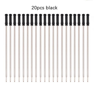 20 tk/partii 11,6 cm spetsiaalsed metallist pastapliiatsi täidised 0,5 mm pastapliiatsi jaoks