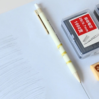 1000 бр. Сърцевина на механични моливи 0,5 0,7 mm Сменяеми пълнители за моливи Достъпна 2B подаръчна кутия за автоматични моливи