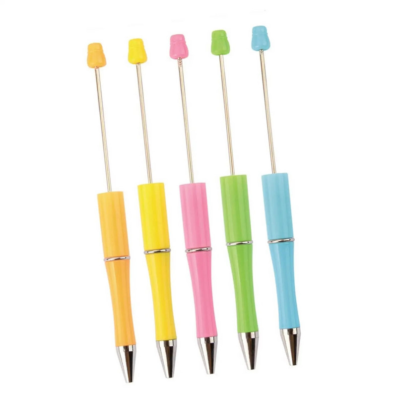 Pērlīšu pildspalva ballīšu dekorēšana DIY skolas biroja rakstīšanas piederumi lodīšu pildspalva lodīšu pildspalva, kas paredzēta DIY dāvanu izgatavošanai, rakstīšanai klases birojs