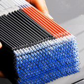 10/20/30 τμχ/σετ 0,5 χιλιοστών πένα τζελ Ανταλλακτικά Γραφείου Ράβδοι Υπογραφής Κόκκινο Μπλε Μαύρο Μελάνι Γραφείου Σχολική Γραφική Βελόνα Είδη γραφής