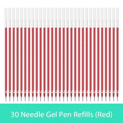 10/20/30 τμχ/σετ 0,5 χιλιοστών πένα τζελ Ανταλλακτικά Γραφείου Ράβδοι Υπογραφής Κόκκινο Μπλε Μαύρο Μελάνι Γραφείου Σχολική Γραφική Βελόνα Είδη γραφής