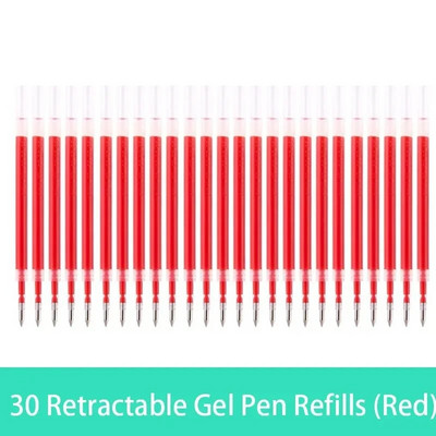 10/20/30 τμχ/σετ 0,5 χιλιοστών πένα τζελ Ανταλλακτικά Γραφείου Ράβδοι Υπογραφής Κόκκινο Μπλε Μαύρο Μελάνι Γραφείου Σχολική Γραφική Βελόνα Είδη γραφής