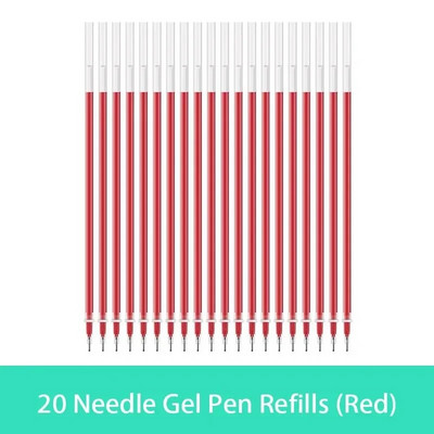 10/20/30 τμχ/σετ 0,5 χιλιοστών πένα τζελ Ανταλλακτικά Γραφείου Ράβδοι Υπογραφής Κόκκινο Μπλε Μαύρο Μελάνι Γραφείου Σχολική Γραφική Βελόνα Είδη γραφής