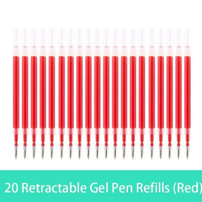 10/20/30 τμχ/σετ 0,5 χιλιοστών πένα τζελ Ανταλλακτικά Γραφείου Ράβδοι Υπογραφής Κόκκινο Μπλε Μαύρο Μελάνι Γραφείου Σχολική Γραφική Βελόνα Είδη γραφής