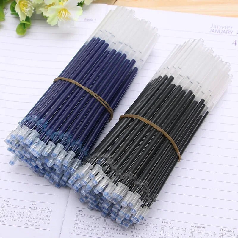 10/20/30 τμχ/σετ 0,5 χιλιοστών πένα τζελ Ανταλλακτικά Γραφείου Ράβδοι Υπογραφής Κόκκινο Μπλε Μαύρο Μελάνι Γραφείου Σχολική Γραφική Βελόνα Είδη γραφής