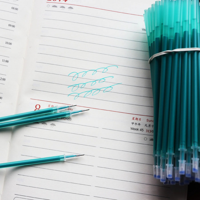 20 τμχ/Σετ Γραφείο Gel στυλό Erasable Refill Magic Erasable Refill 0,5mm Candy Color School School Γραφικό Εργαλείο γραφής