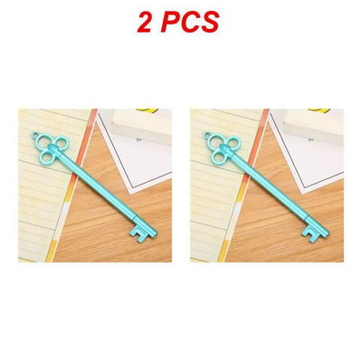 1/2/3PCS Creative Retro Series atslēgu modelēšana 0,5 mm gēla pildspalva studentu mācību kancelejas piederumi Dāvanas skolas biroja piederumi