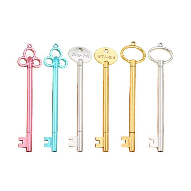 1/2/3PCS Creative Retro Series atslēgu modelēšana 0,5 mm gēla pildspalva studentu mācību kancelejas piederumi Dāvanas skolas biroja piederumi