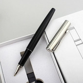 Augstas kvalitātes metāla lodīšu pildspalva 0,7 mm Rollerball Caneta zila melna tintes pildspalva skolas biroja lodīšu pildspalvai