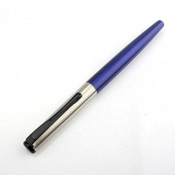 Висококачествена метална химикалка 0,7 mm Rollerball Caneta Blue Black Ink Pens for School Office Химикалка