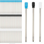 5/10/20/50 vnt. 7 cm ilgio metalinio rašiklio papildymas, skirtas krištolo deimantinio tušinuko kasetės šerdies stacionarioms mokyklinėms reikmenims