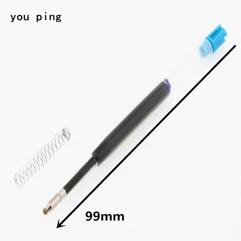 Uus kvaliteetne 5 tk Blue Black Gel tint Pastapliiats kontori kooli õpilaste kirjatarbed pastapliiatsi täitmine