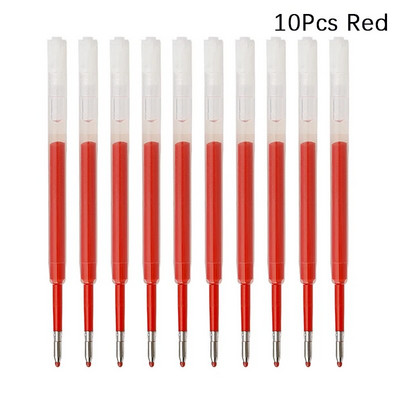 10 gab 424 tintes gēla pildspalvas uzpilde 99mm zila melna sarkana maināma G2 lodīšu pildspalvu uzpilde 0,5 mm skolas rakstīšanas biroja kancelejas preces
