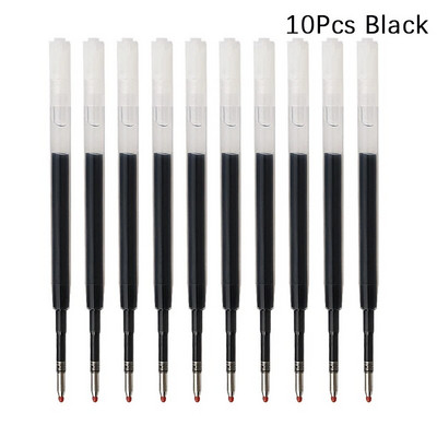 10 gab 424 tintes gēla pildspalvas uzpilde 99mm zila melna sarkana maināma G2 lodīšu pildspalvu uzpilde 0,5 mm skolas rakstīšanas biroja kancelejas preces