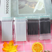 1 paket Press Metalna gel olovka Bullet Refill Štapići za uredski potpis Plava crna tinta Uredski pribor za pisanje u školi