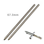 20 tk/partii Vahetatavad metallist täidised mitmevärvilise pastapliiatsi jaoks, must sinine punane täidis Kontorikool, õpilaste kirjatarbed